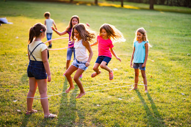 istock Children playing together in nature 1049922718