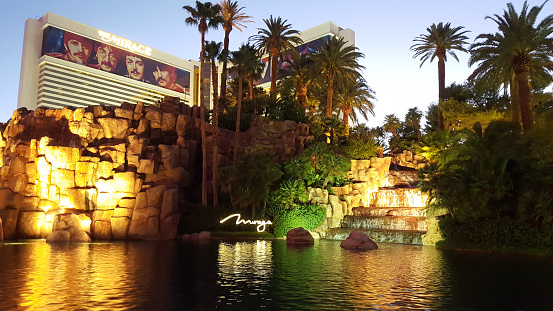 Lake From Mirage Hotel Las Vegas