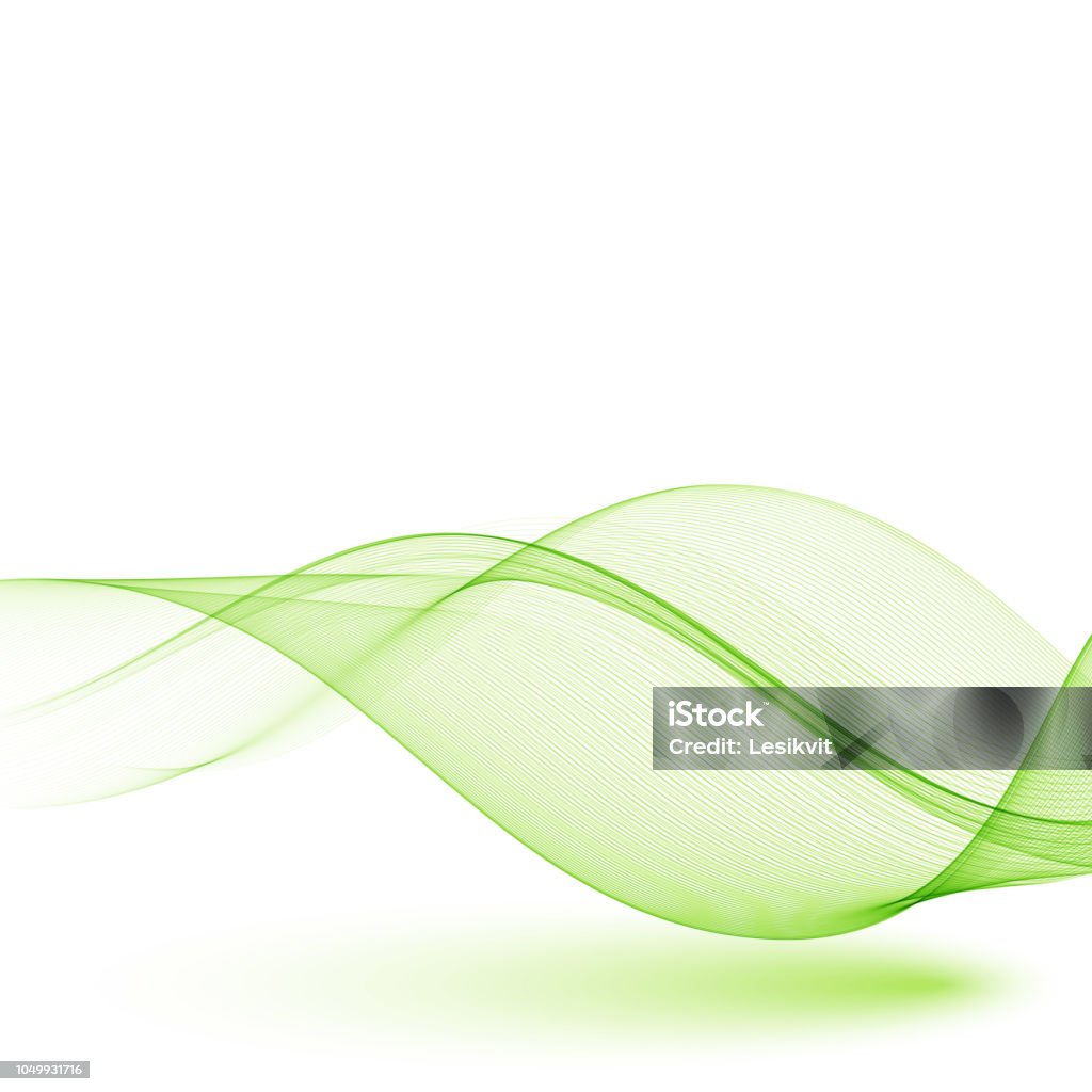 Những Đường Lượn Sóng Màu Xanh Lá Cây Trừu Tượng Nền Vector Đầy ...