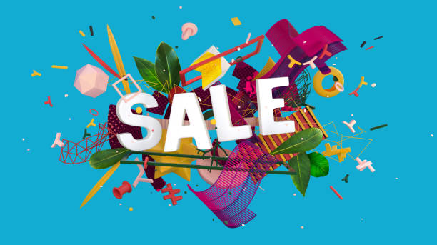 istock Colorful sale card 1049938618