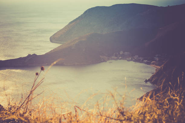 Southern Greece Mani Peninsula. Sea landscape rocky coastline, Peloponnese.