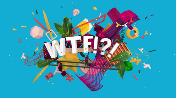 istock abstract colorful WTF sign 1049938926