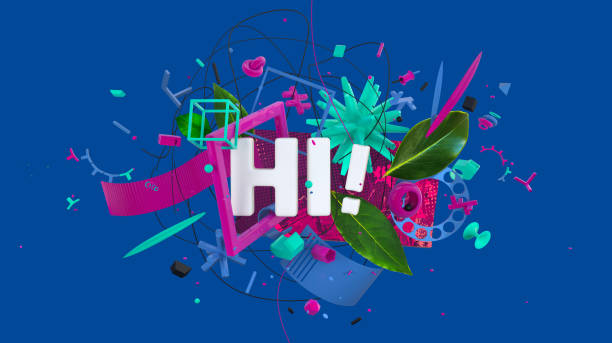 istock trendy Hi sign 1049939594