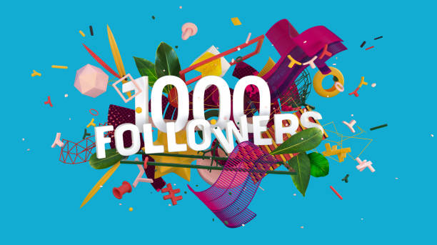 istock 1000 followers greeting card 1049945164
