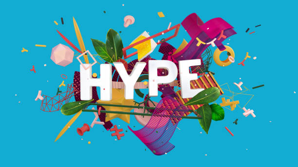 istock Hype trendy card 1049945204