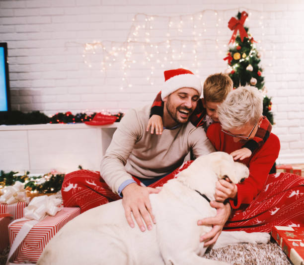 istock Christmas family. 1049945428