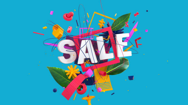 istock Colorful SALE card 1049952704