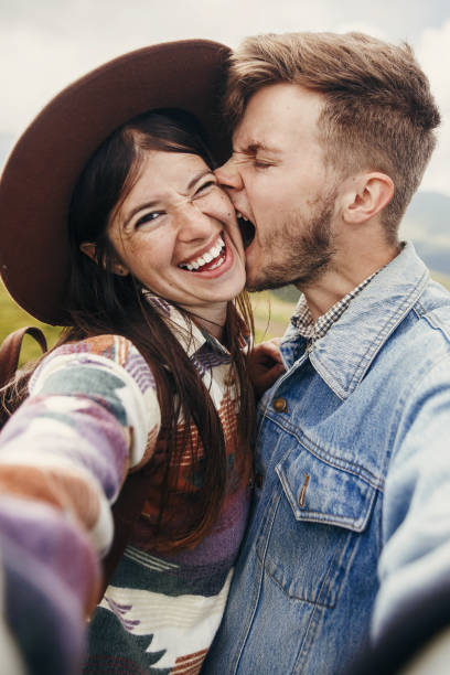1,935 Young Couple Selfie Kissing Couple Stock Photos, Pictures &  Royalty-Free Images - iStock