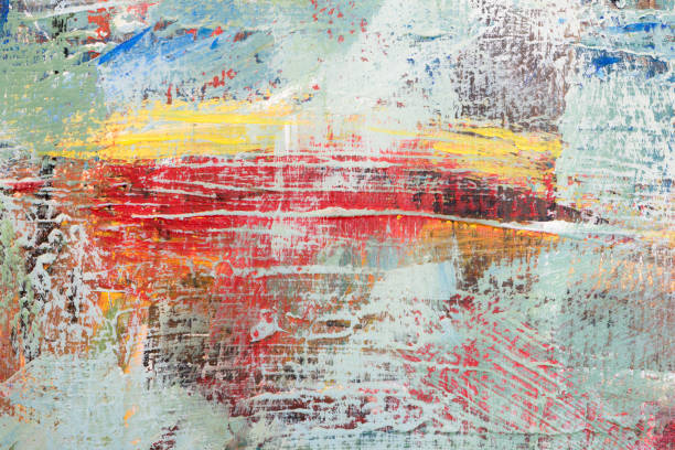 istock Colorful Abstract acrylic painting close-up 1049956578