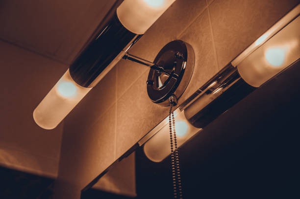 istock lamp in the bathroom 1049959054