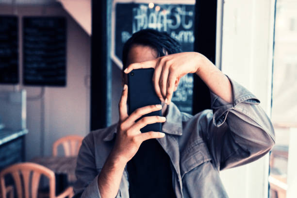 Taking a picture with a mobile phone