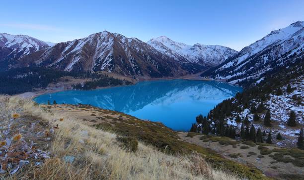 istock Big Almaty Lake 1049966636