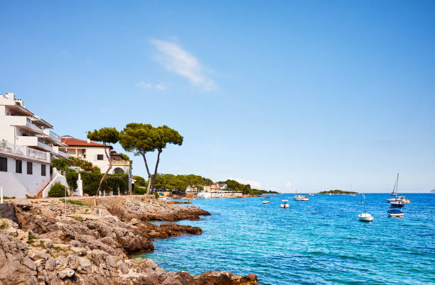 Scenic cove near Alcudia, Mallorca. Scenic cove near Alcudia, Mallorca, Spain. bay of alcudia stock pictures, royalty-free photos & images