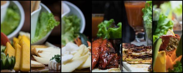 istock Collage of luxury buffet 1049987986