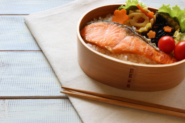 istock Lunch of grilled salmon 1049997200