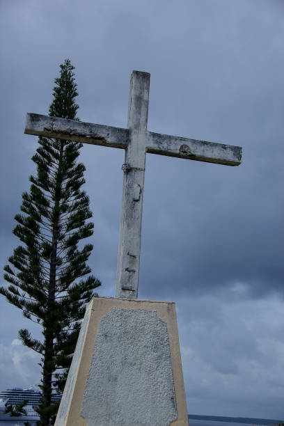 istock Large, Cross, Statue, New Caledonia 1049997298