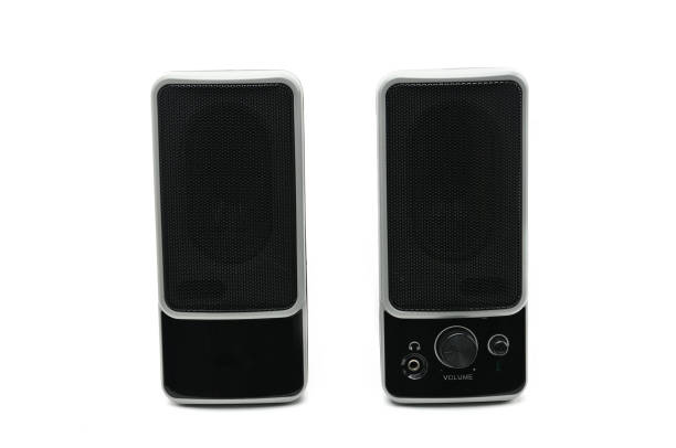 istock Speakers system on isolated background.Multimedia sound system 1049997610