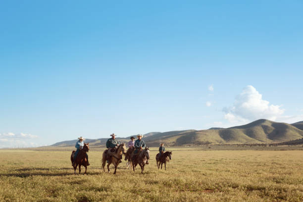 istock Cowgirls and cowboys at farm range 1050000008