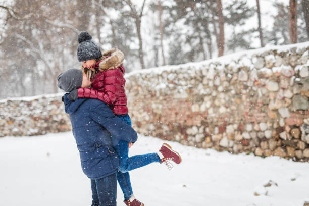 istock Couple in love on snow 1050000028