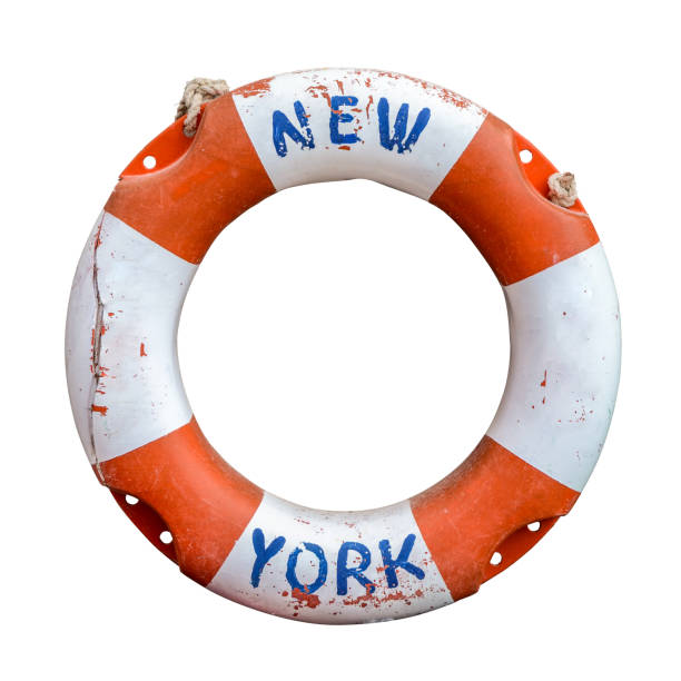 istock Retro New York Ferry Lifebuoy 1050006764