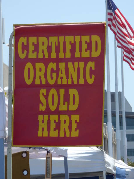 istock Certified Organic Sold Here sign 1050019048