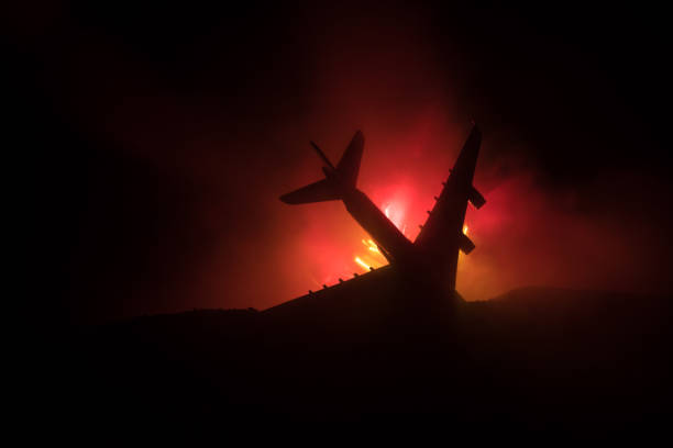 White Salmon, Washington, USA - July 4, 2023: An Air Tractor AT-802A Fire Boss aircraft, operated by Air Spray, drops water on the Tunnel 5 fire just west of White Salmon in the Columbia River Gorge.