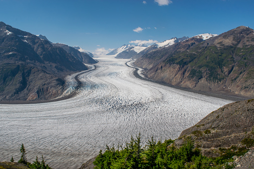 View of beautiful Salmon Glacier, British Columbia