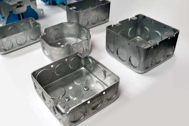 istock metal steel Electrical Conduits & Electrical Boxes Ceiling for overhead lights and fans 1050038002