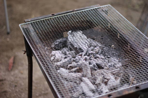 istock Barbecur stove and charcoal 1050043924
