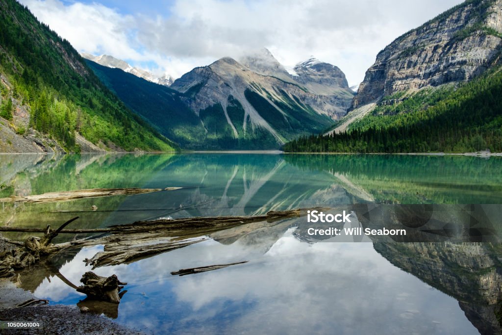 Kinney Lake, Mt. Robson Provincial Park, Canada British Columbia, Canada Mt Robson Stock Photo