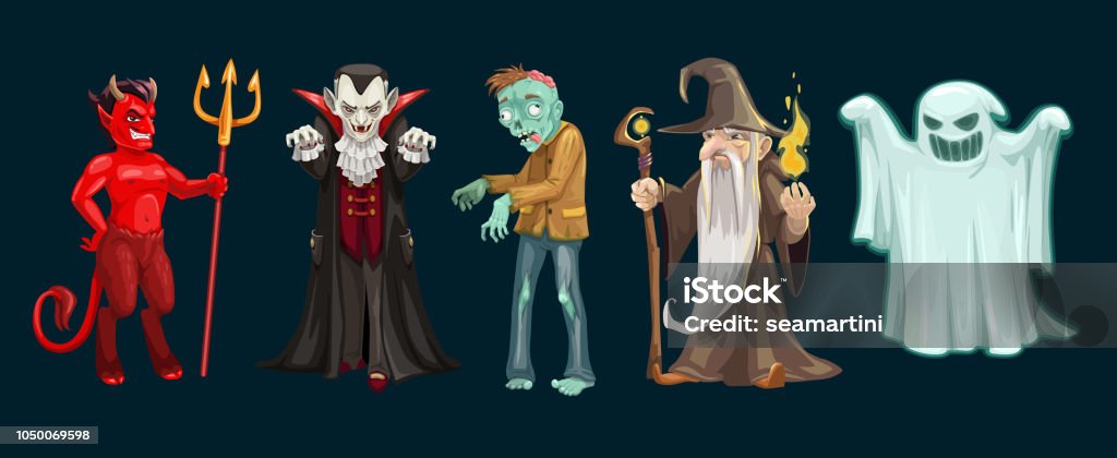 Halloween Ghost Vampire And Zombie Characters Stock Illustration - Download Image Now - Characters, Halloween, Spooky - iStock Halloween Ghost Vampire And Zombie Characters Stock Illustration - Download Image Now - Characters, Halloween, Spooky - iStock