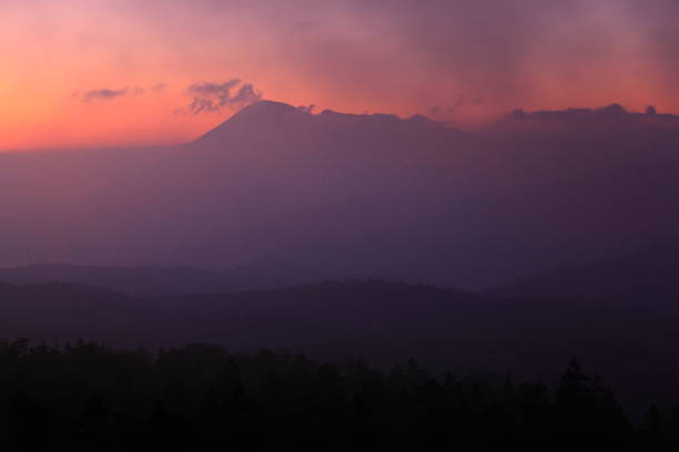 istock Mountain ranges of sunrise 1050069620