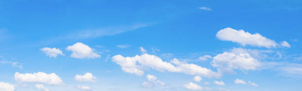 istock panorama sky and cloud in summer time beautiful background 1050069818