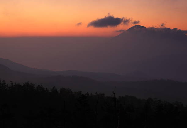 istock Mountain ranges of sunrise 1050072638