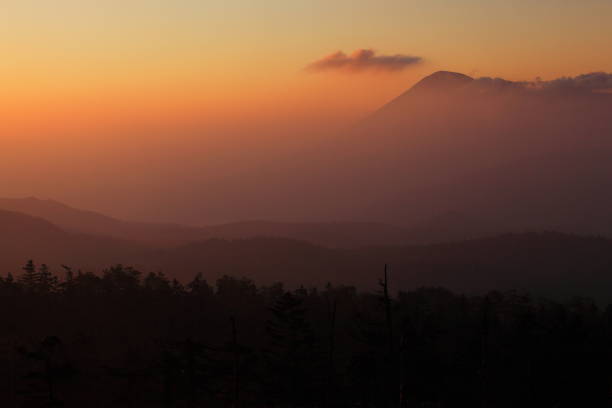 istock Mountain ranges of sunrise 1050078202