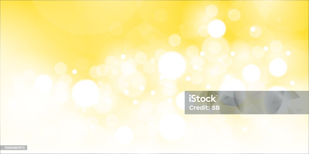 Bokeh background Yellow stock vector