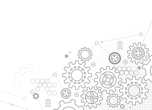 gears and cogs design background copy space
