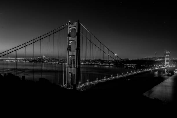 istock Black and White view of the Golden Gate Bridge 1050116948