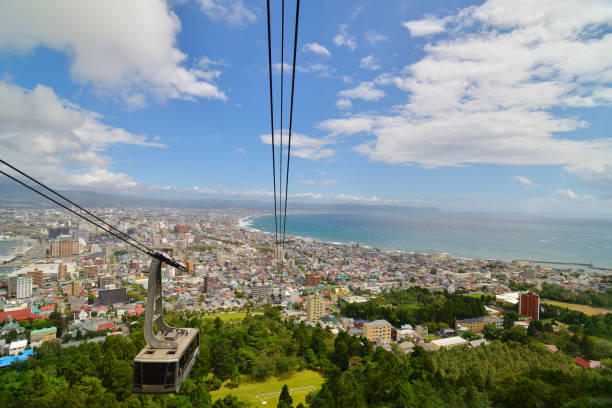 Hakodate City, Hokkaido Whole view of Hakodate-shi. 09/05/2018 hakodate stock pictures, royalty-free photos & images