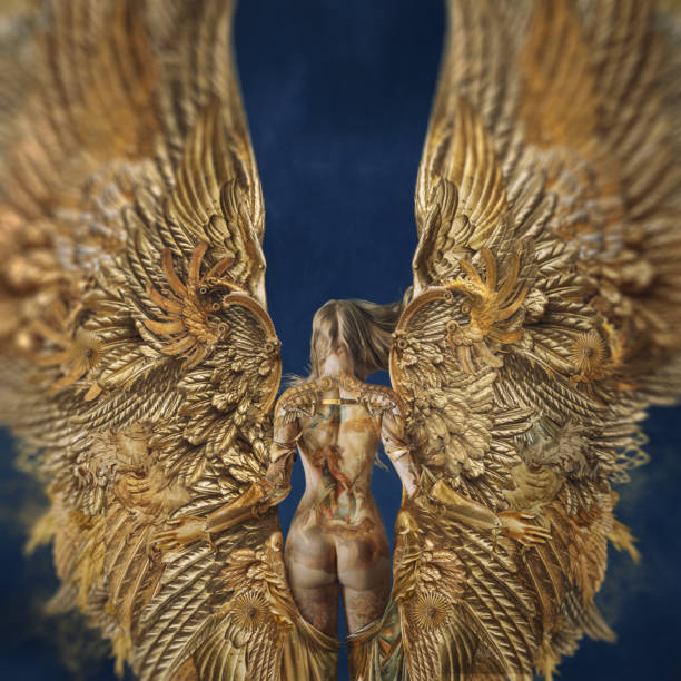 istock golden angel wings 1050143780