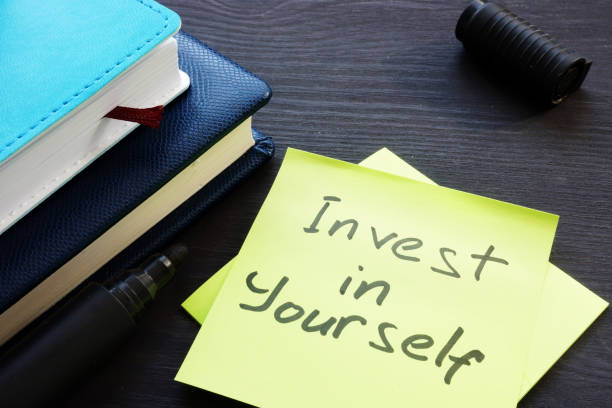 istock Invest in yourself. Memo sticks and note pads. 1050184416