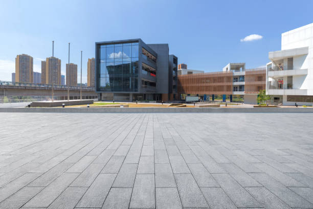 istock Empty floor and modern office building in Science and Technology Park ,chongqing,china 1050193452