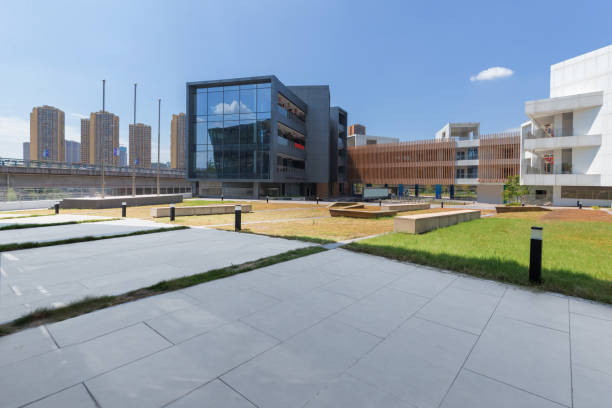 istock Empty floor and modern office building in Science and Technology Park ,chongqing,china 1050193494