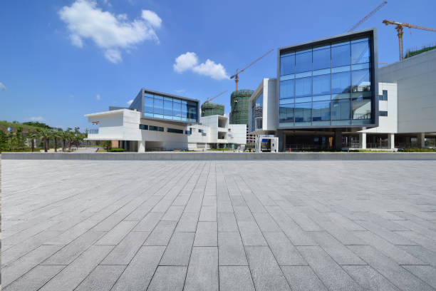istock Empty floor and modern office building in Science and Technology Park ,chongqing,china 1050193570