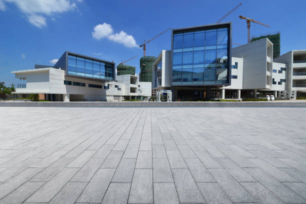 istock Empty floor and modern office building in Science and Technology Park ,chongqing,china 1050193612