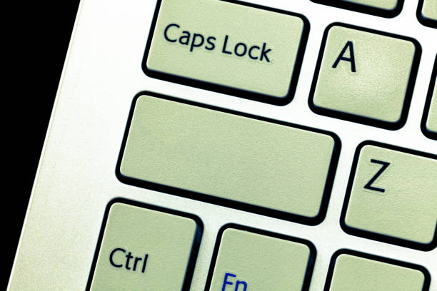 Design business concept Empty copy space modern abstract background. Keyboard key Intention to create computer message, pressing keypad idea