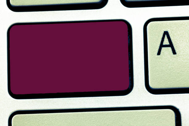 Design business Empty template isolated Minimalist graphic layout template for advertising . Keyboard key Intention to create computer message, pressing keypad idea