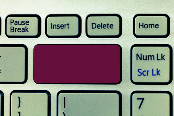 istock Design business Empty template isolated Minimalist graphic layout template for advertising Keyboard key Intention to create computer message, pressing keypad idea 1050208080