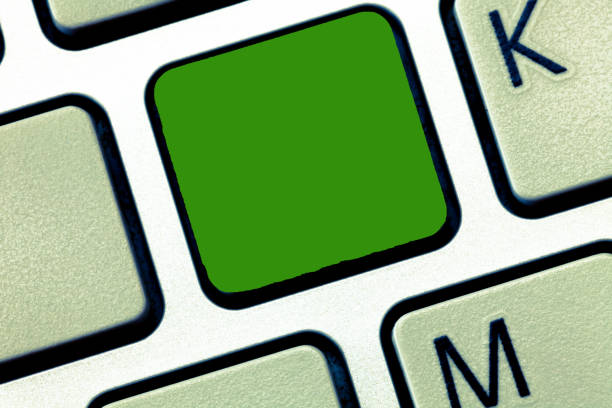 istock Design business concept Empty copy text for Web banners promotional material mock up template Keyboard key Intention to create computer message, pressing keypad idea 1050211154