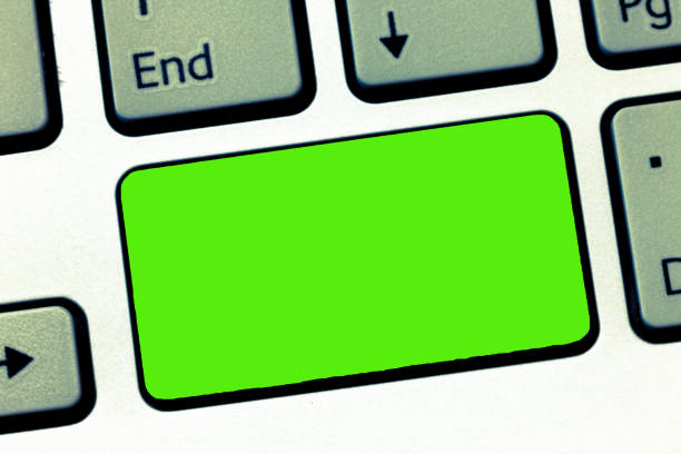 istock Business Empty template for Layout for invitation greeting card promotion poster voucher Keyboard key Intention to create computer message, pressing keypad idea 1050212286